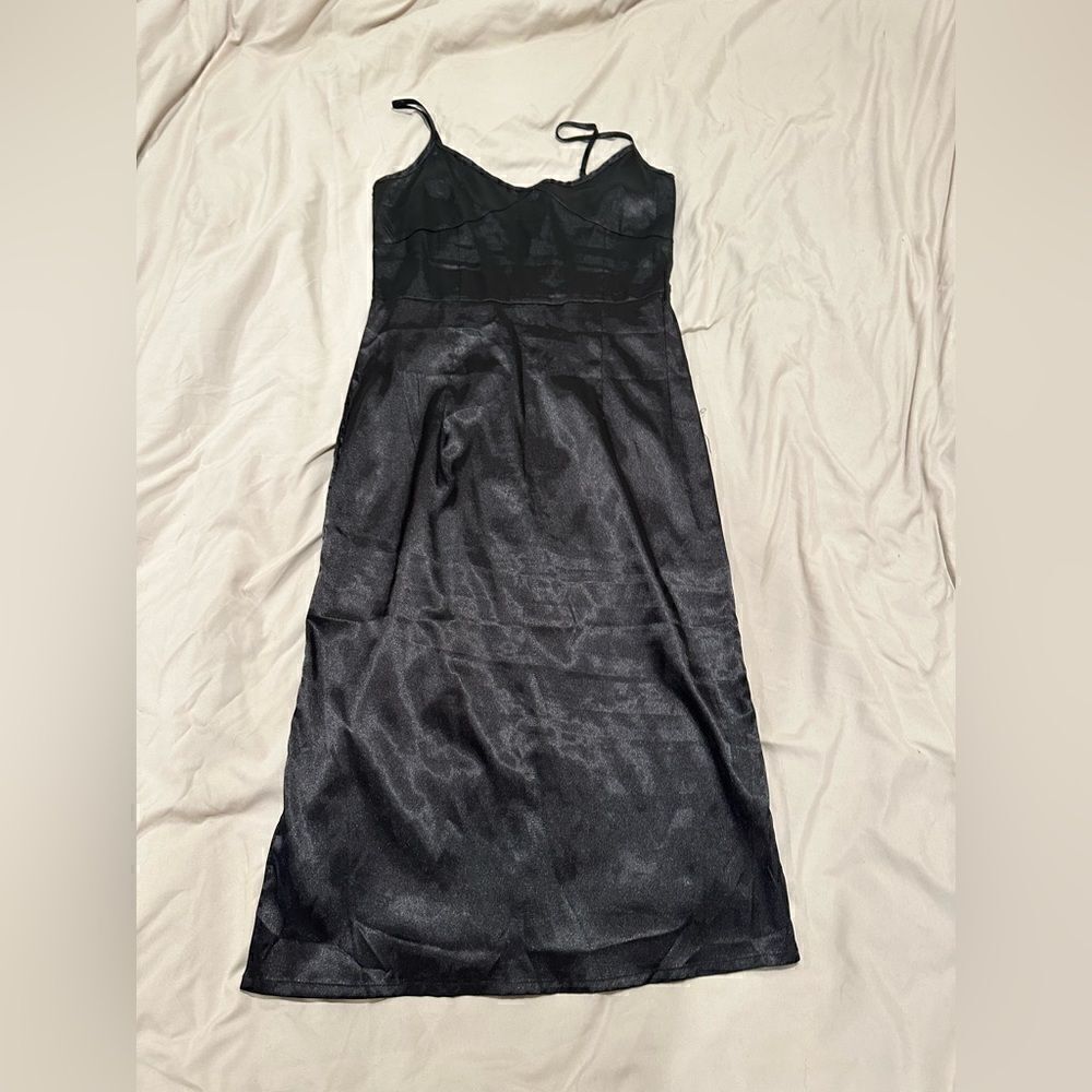 Black silk women’s silk dress size S/M